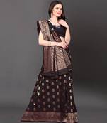 Latest Designer Jacquard Banarasi silk Woven  saree with Blouse