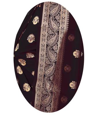 Latest Designer Jacquard Banarasi silk Woven  saree with Blouse 4