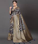 Latest Designer Jacquard Banarasi silk Woven  saree with Blouse