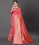 Latest Designer Jacquard Banarasi silk Woven  saree with Blouse