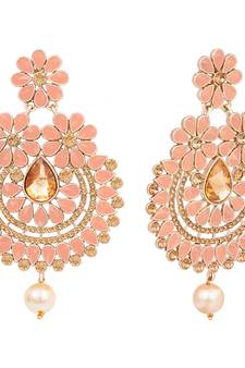 Pink diamond earrings