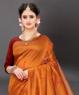 Latest Designer Jacquard Banarasi silk Woven  saree with Blouse 4