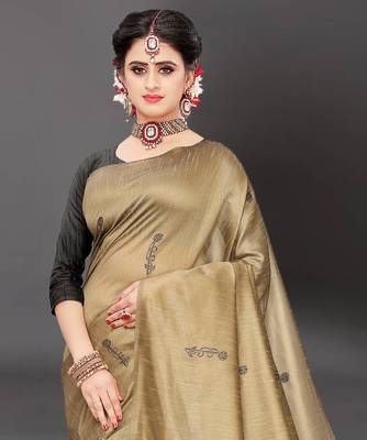Latest Designer Jacquard Banarasi silk Woven  saree with Blouse 4