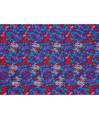 Blue Printed Cotton Double Bedsheets With Pillow Cover 2