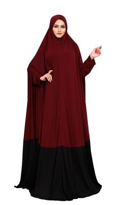 JSDC Outdoor Wear Plain Umbrella Long Flairs Style Hosiery Lycra Women Abaya Burkha Burqa 1
