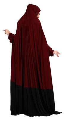 JSDC Outdoor Wear Plain Umbrella Long Flairs Style Hosiery Lycra Women Abaya Burkha Burqa 5