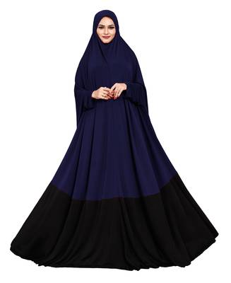 JSDC Islamic Wear Plain Umbrella Long Flairs Style Hosiery Lycra Women Abaya Burkha Burqa 3