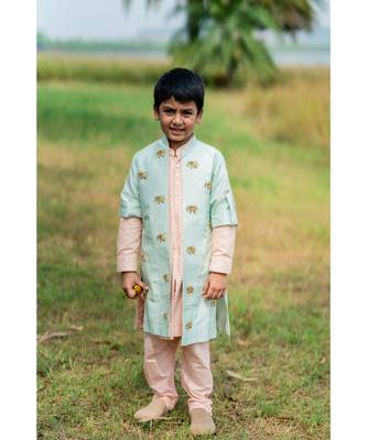 Elephant Jungle Kurta Set 1