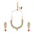 Gold Tone Traditional Kundan & Pearls Necklace Set For Women