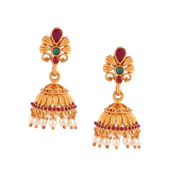 Antique Gold Plated Traditional Design Necklace set 5