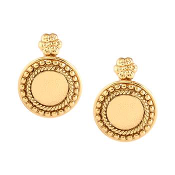 Gold Plated Coin and Flower Designer Necklace Set For Women 5