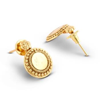 Gold Plated Coin and Flower Designer Necklace Set For Women 6
