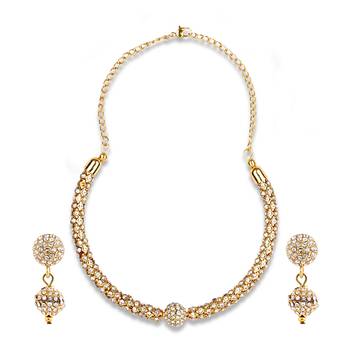 Gold Stone Necklace Sets 3