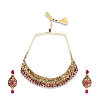 Red Kundan Necklace Sets 5