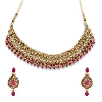 Red Kundan Necklace Sets 6