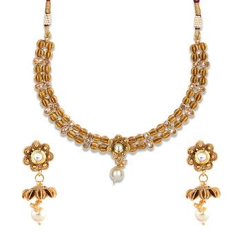 Gold Plated Designer Necklace Set 4