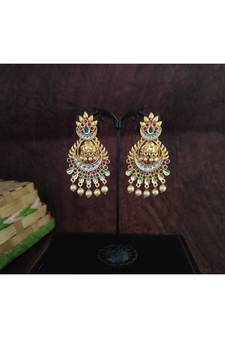 Gold Plated Kundan Designer Earring