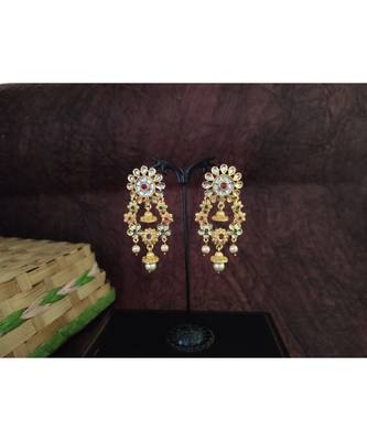 Gold Plated Kundan Earrings 2