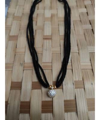 American Diamond Pendant Traditional Vatti Mangalsutra 1