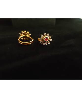 Gold Plated American Diamond Toe Ring 2