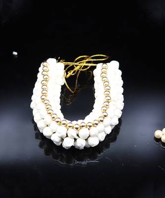Gajra in Artificial Mogra Flower White Veni Flower Hair Jewellery for Women 1