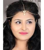 Kundan Stone Gold Plated Matha Patti Maang Tika for Women & Girls