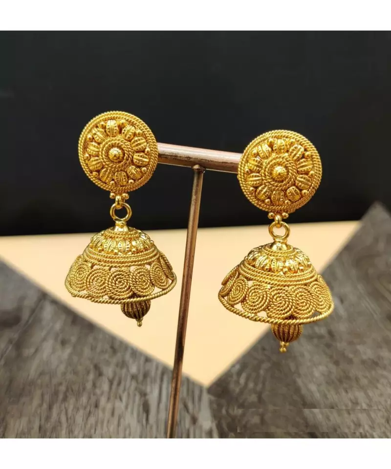 Gold Plated Traditional Style Jhumki