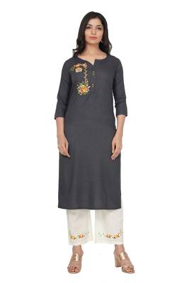 NISHIKA pure cotton designer embroidered women's  kurtis 1