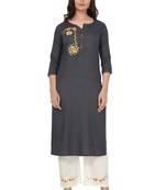 NISHIKA pure cotton designer embroidered women's  kurtis