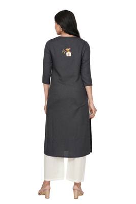 NISHIKA pure cotton designer embroidered women's  kurtis 3