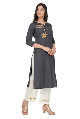 NISHIKA pure cotton designer embroidered women's  kurtis 4