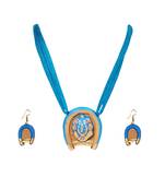 Blue terracotta-jewelry