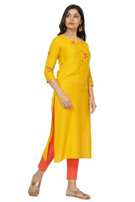 NISHIKA ethnic wear embroidery textured rayon fabric women's 4