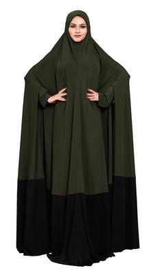 JSDC Plain Umbrella Long Flairs Style MOdest Wear Hosiery Lycra Women Abaya Burkha Burqa 2