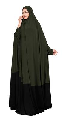 JSDC Plain Umbrella Long Flairs Style MOdest Wear Hosiery Lycra Women Abaya Burkha Burqa 4
