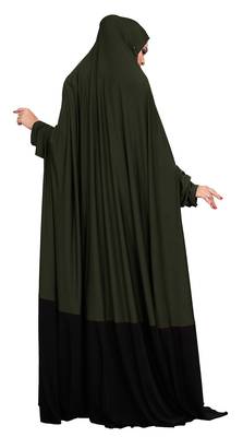 JSDC Plain Umbrella Long Flairs Style MOdest Wear Hosiery Lycra Women Abaya Burkha Burqa 5