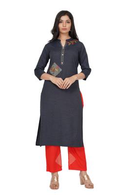 NISHIKA ethnic wear embroidery textured rayon fabric women's 1