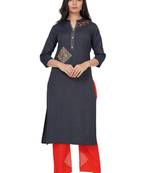 NISHIKA ethnic wear embroidery textured rayon fabric women's