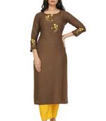 NISHIKA ethnic wear embroidery textured rayon fabric women's