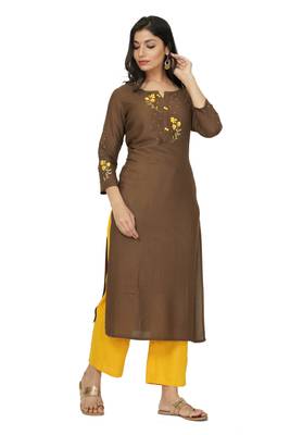 NISHIKA ethnic wear embroidery textured rayon fabric women's 4