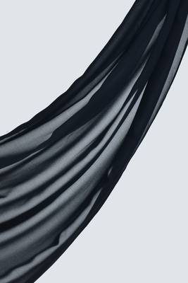 Black Georgette Hijab 1