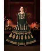 Green Wedding Anarkali Gowns