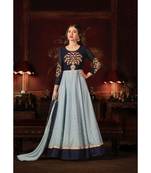 Blue Wedding Anarkali Gowns