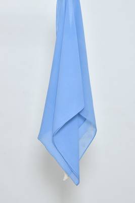 Light Blue Georgette Hijab 2