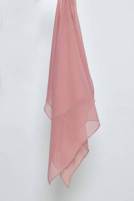 Coral Georgette Hijab 2
