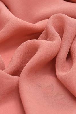 Coral Georgette Hijab 3