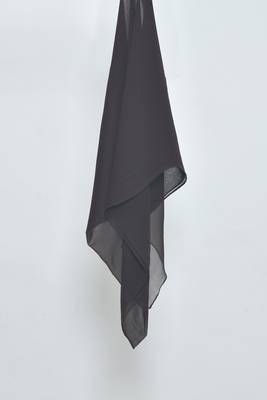 Dark Brown Georgette Hijab 2