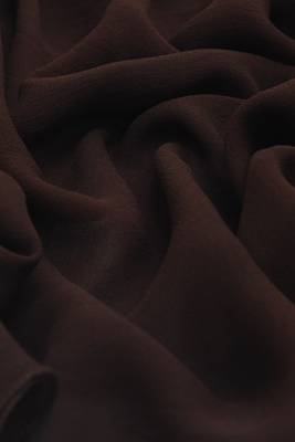 Dark Brown Georgette Hijab 3