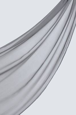 Dark Grey Georgette Hijab 1