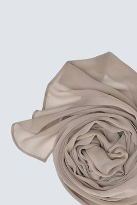 Light Brown Georgette Hijab 4